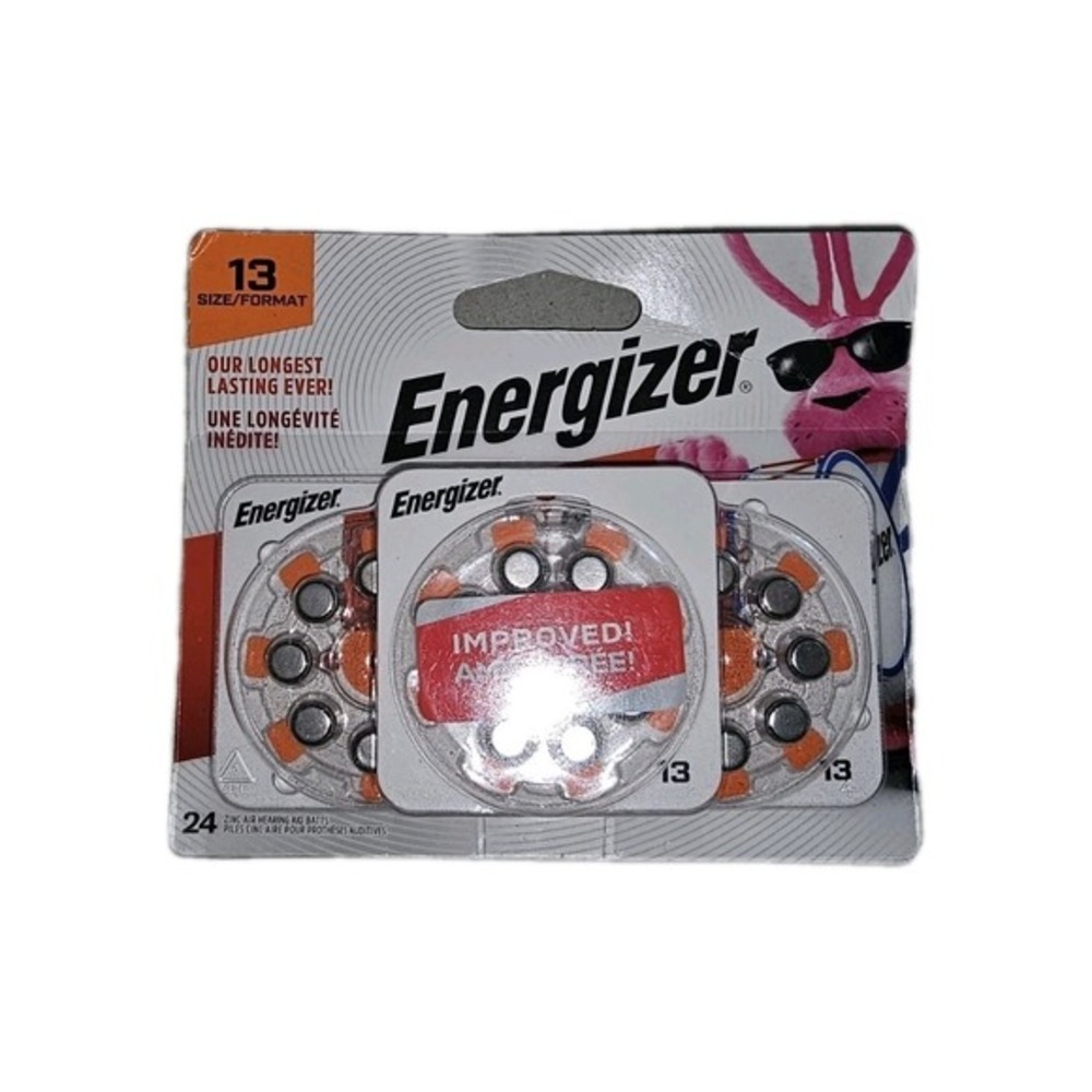 Energizer Zinc Air Hearing Aid Batteries, Size‎ 13, 24-Pack  Exp 8/27  #890